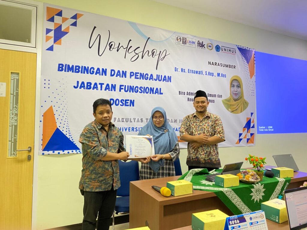 FTIK UNIMUS Gelar Workshop Bimbingan dan Pengajuan Jabatan Fungsional Dosen
